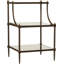 Peninsula Metal & Glass Side Table-580586924