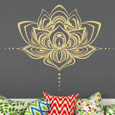 Décalcomanie murale fleur lotus Natazhat