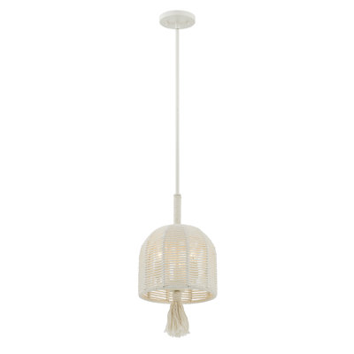Lunara 3-Light Pendant in Cotton by Breegan Jane