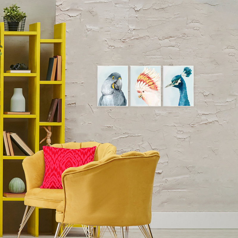 «Vivid Plumage Bird Portraits», plaque murale par Hannah Dawson