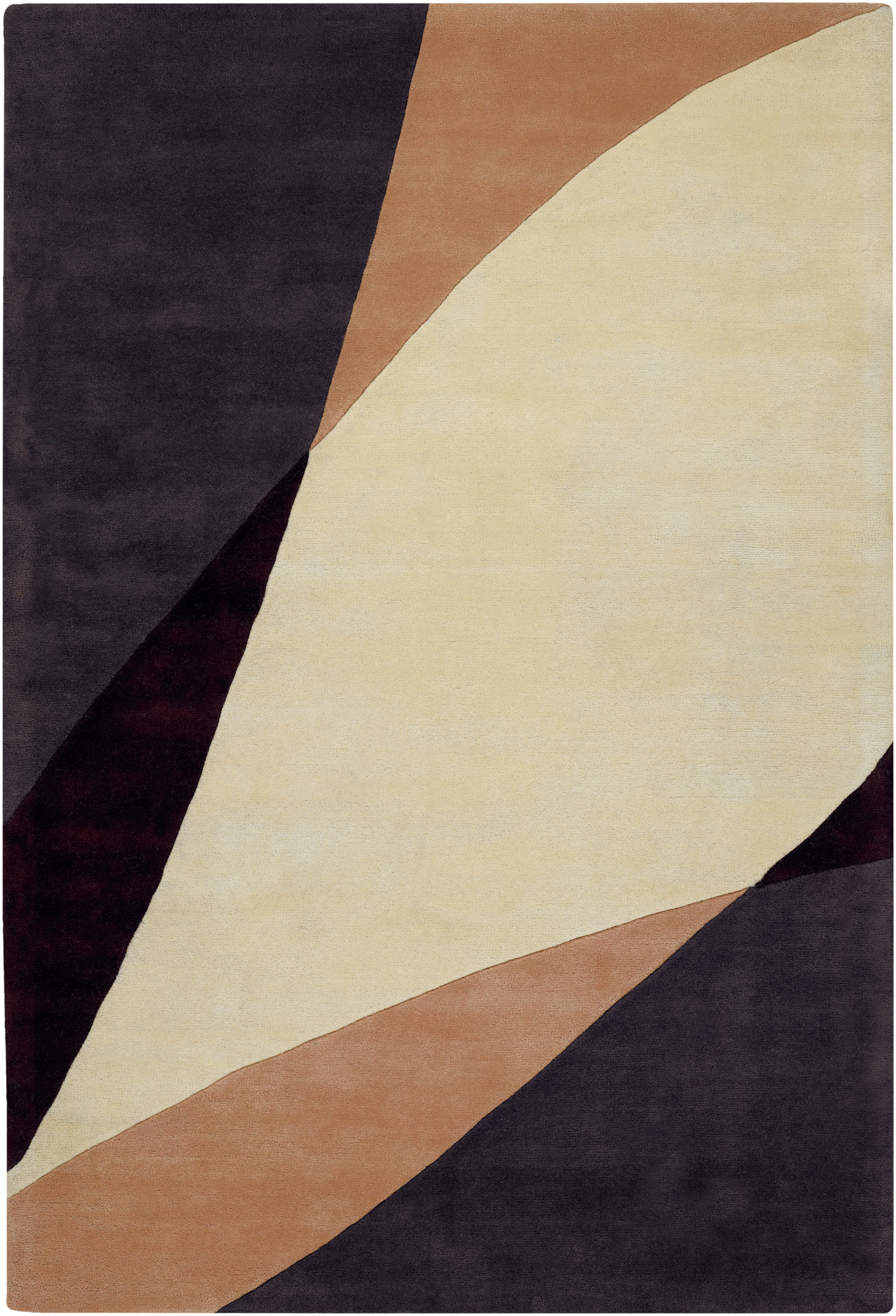 Orren Ellis Yiwei Handmade-Tufted Wool Beige/Purple Rug - Wayfair Canada