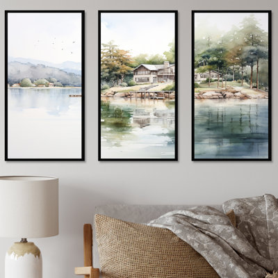 Ensemble d'art mural Lake House
