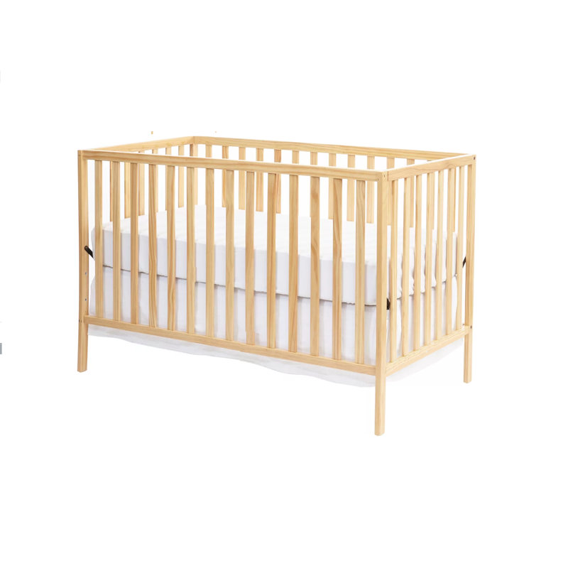 Lit de bébé convertible 2-en-1 Cheatham, Naturel