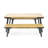 1 DINING TABLE+2 DINING BENCHES