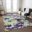 Machine Washable Indoor/Outdoor Claudian ACN1485 Purple Rug-109534543