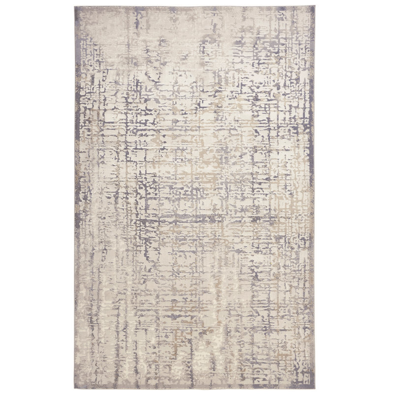 Tapis abstrait Ambrette, Rectangle 6 pi 7 po x 9 pi 6 po