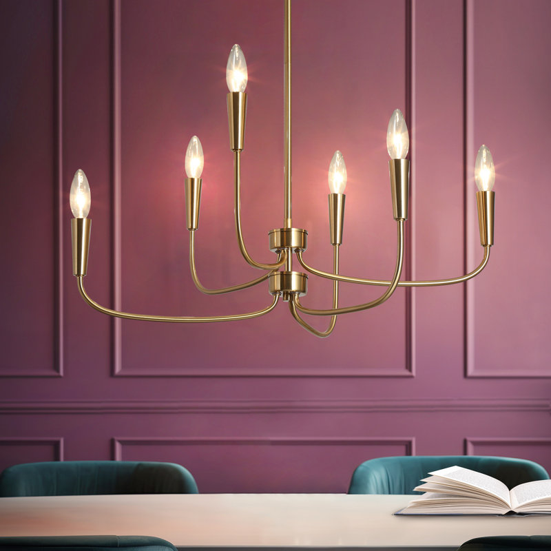 Kaymarie 6 - Light Dimmable Chandelier