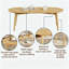 Table basse ovale, table basse avec pieds en bois massif, petite table d'appoint