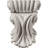 Endurathane Scroll Leaf Corbel, 3 7/8"W x 1 1/4"D x 5 1/4"H, Factory Primed