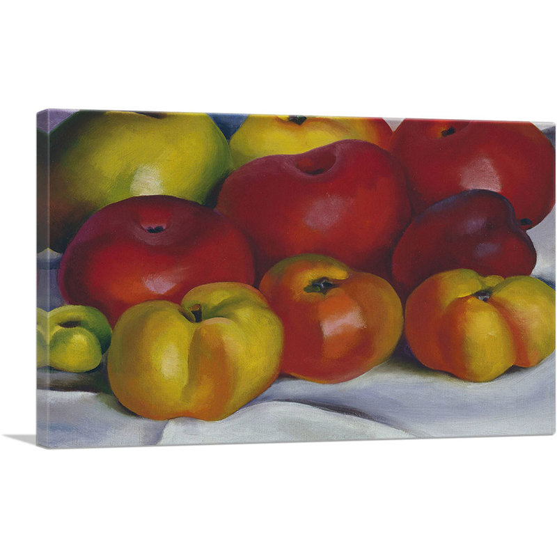 «Apple Family 1920» par Georgia O-Keeffe - impression sur toile tendue, H 18 po x l 26 po x P 1,5 po