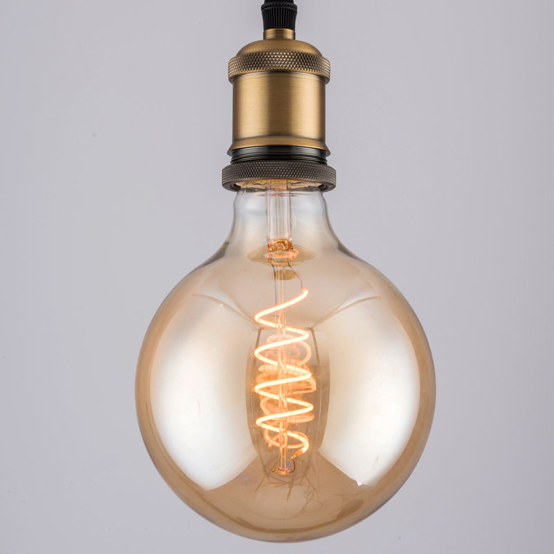 4W E27 Dimmable Vintage Edison Globe Light Bulb Amber