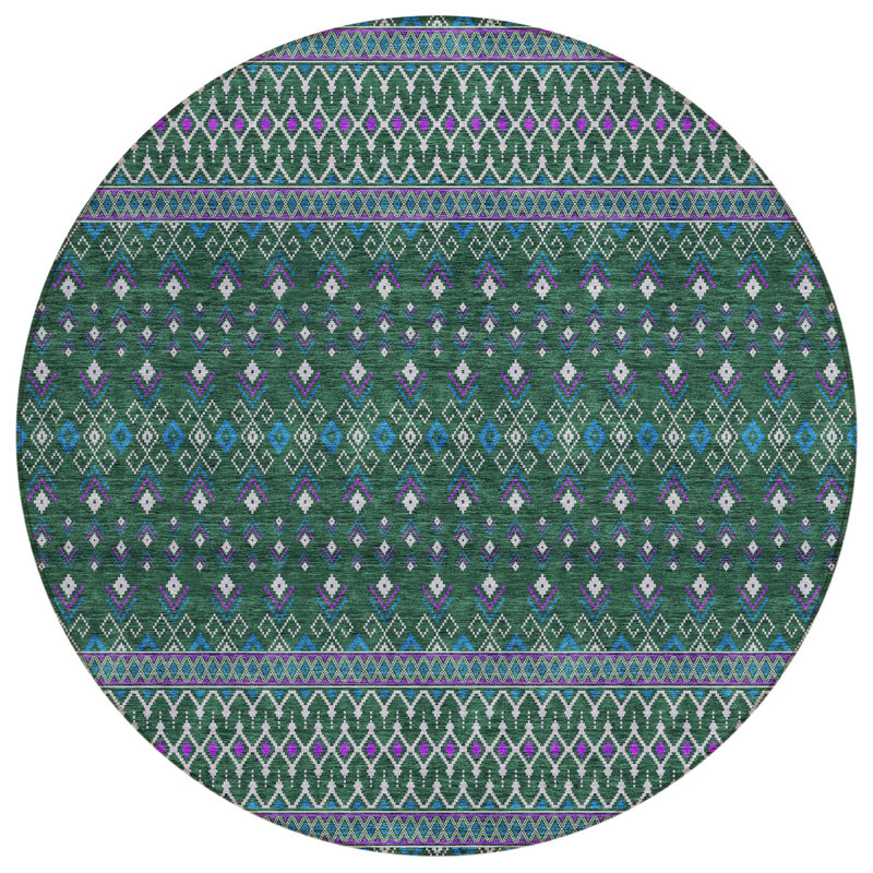  Emblyn Door Mat, Round 8'