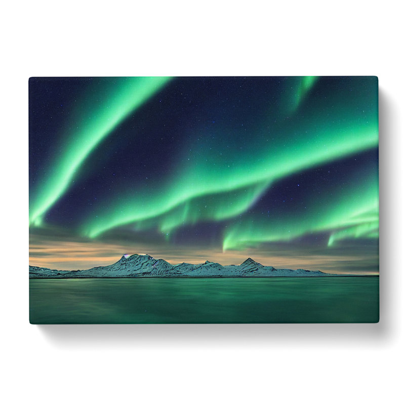 Distinguished Aurora Borealis - Wrapped Canvas Print, 40cm H x 60cm W x 3cm D