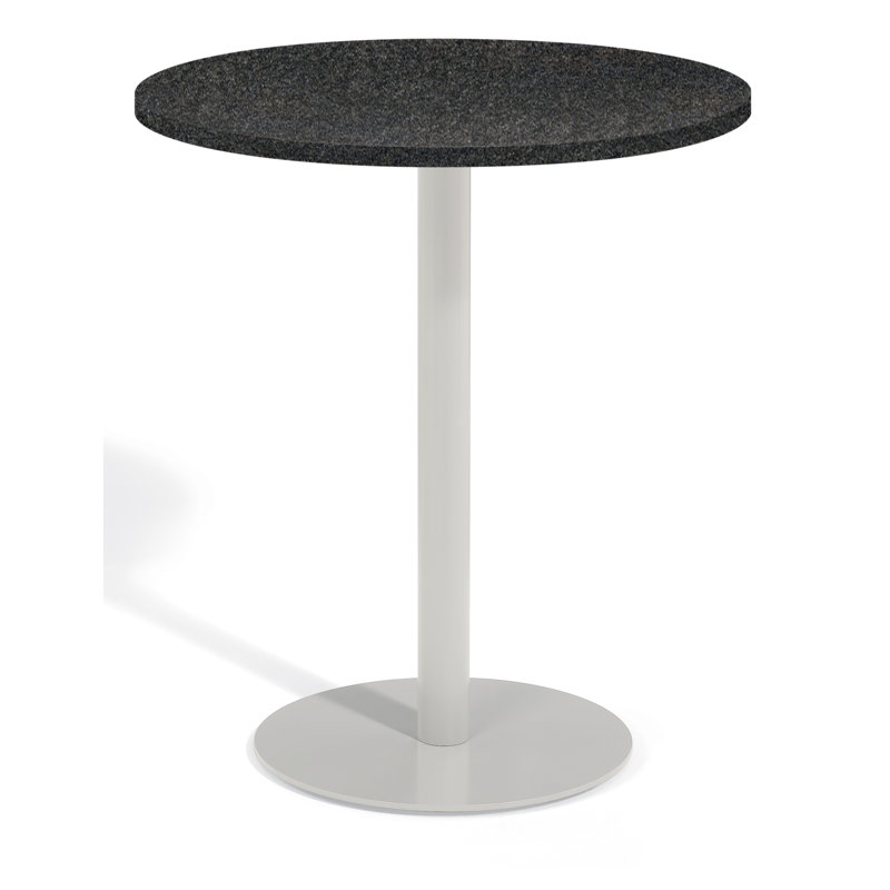 Travira Round Bar Table, 36" L x 36" W, Granite Charcoal