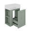Meuble-lavabo mural de 20 po avec lavabo en céramique-985985445