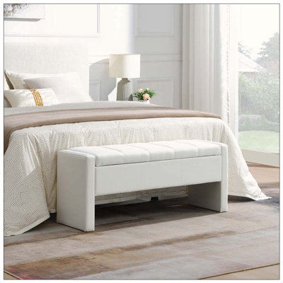 Banc de lit moderne avec rangement