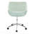 Chrome Metal & Light Green Fabric Contemporary Task Office Chair-438614921-438614926