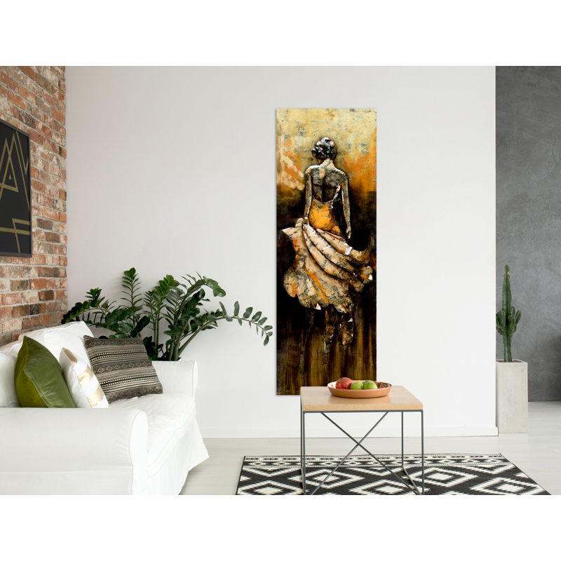 Handmade Traditional People Wall Decor on Metal
