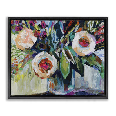  "Modern Fiesta Flowers", art mural sur toile par Jeanette Vertentes