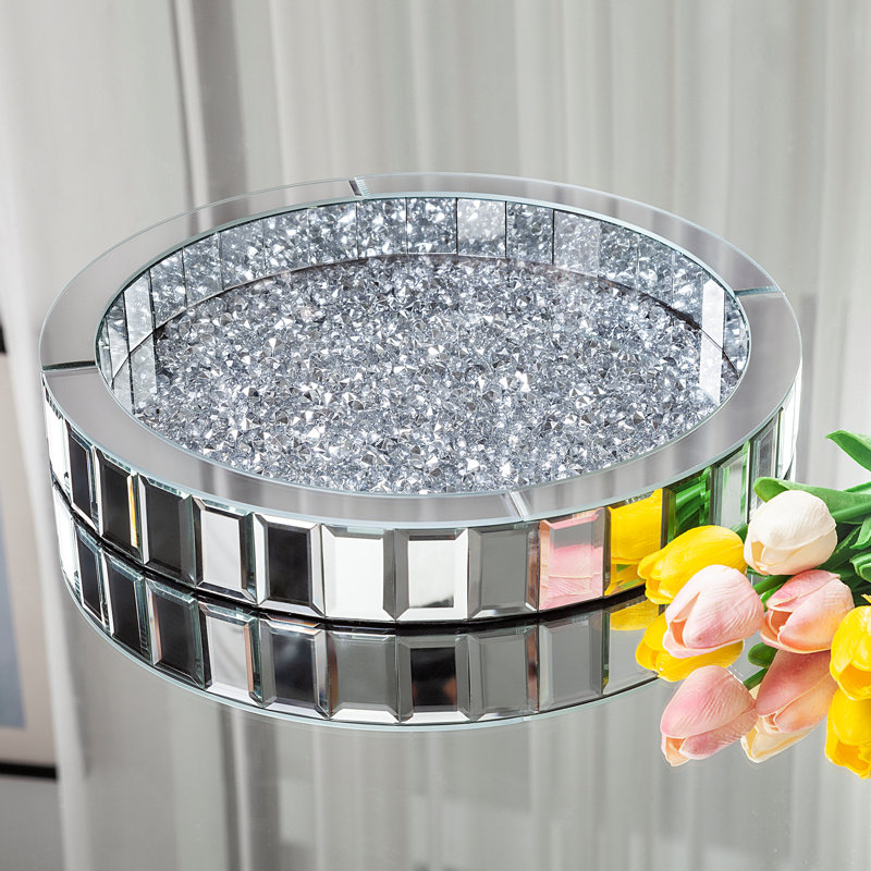 Terrico 12.8" Mirrored Vanity Tray