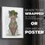 Chapeau de lapin carotte - impression sur toile seulement - NON-CADRE-1047606901