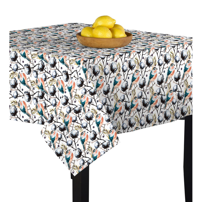 Alexys Pretty Bird Tablecloth, 54" L x 54" W