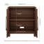 Armoire d'appoint rectangulaire de 28 po de large en noyer satiné Chabot-1819905281