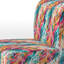 Fauteuil de chambre rembourré rose et bleu à motif abstrait Wilderness I
