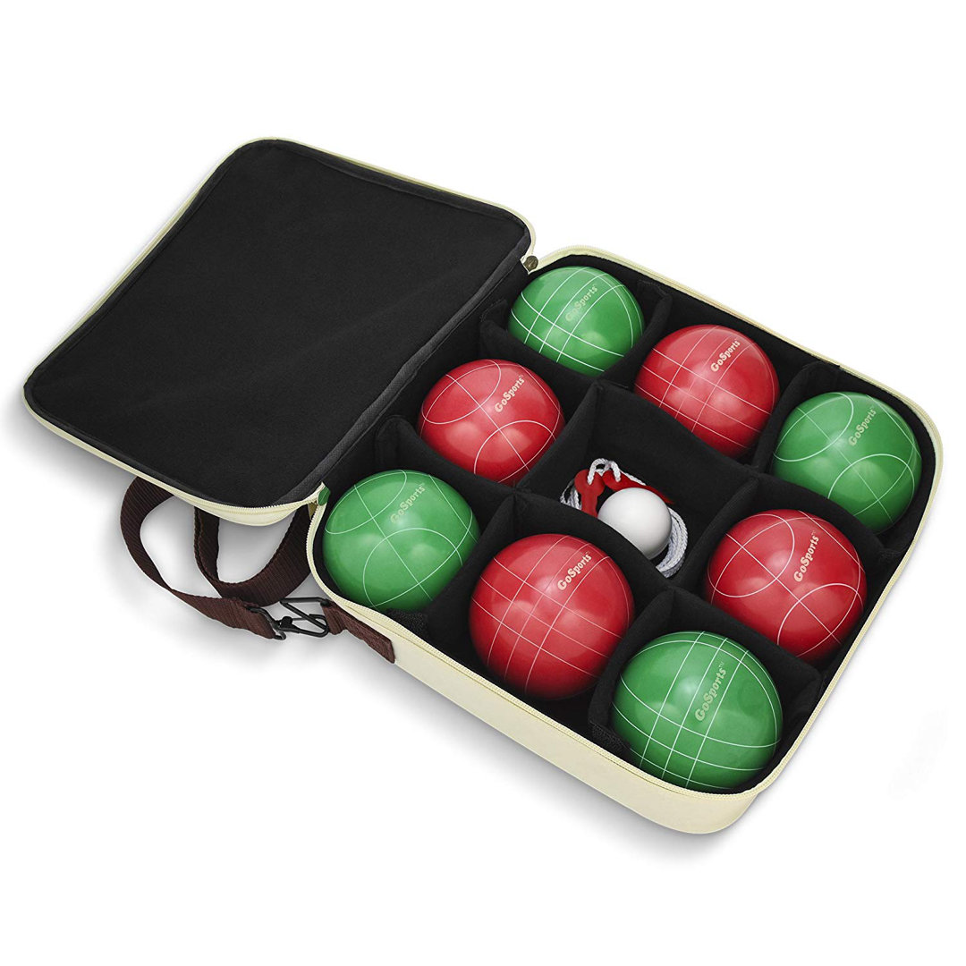 GoSports 100mm 10 Piece Backyard Premium Bocce Ball Set - Lawn Game Outdoor Set GoSports