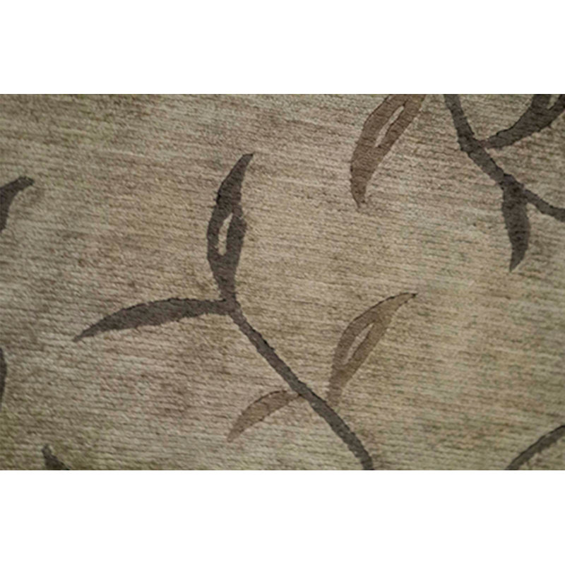 Tapis vert noué à la main de haute qualité