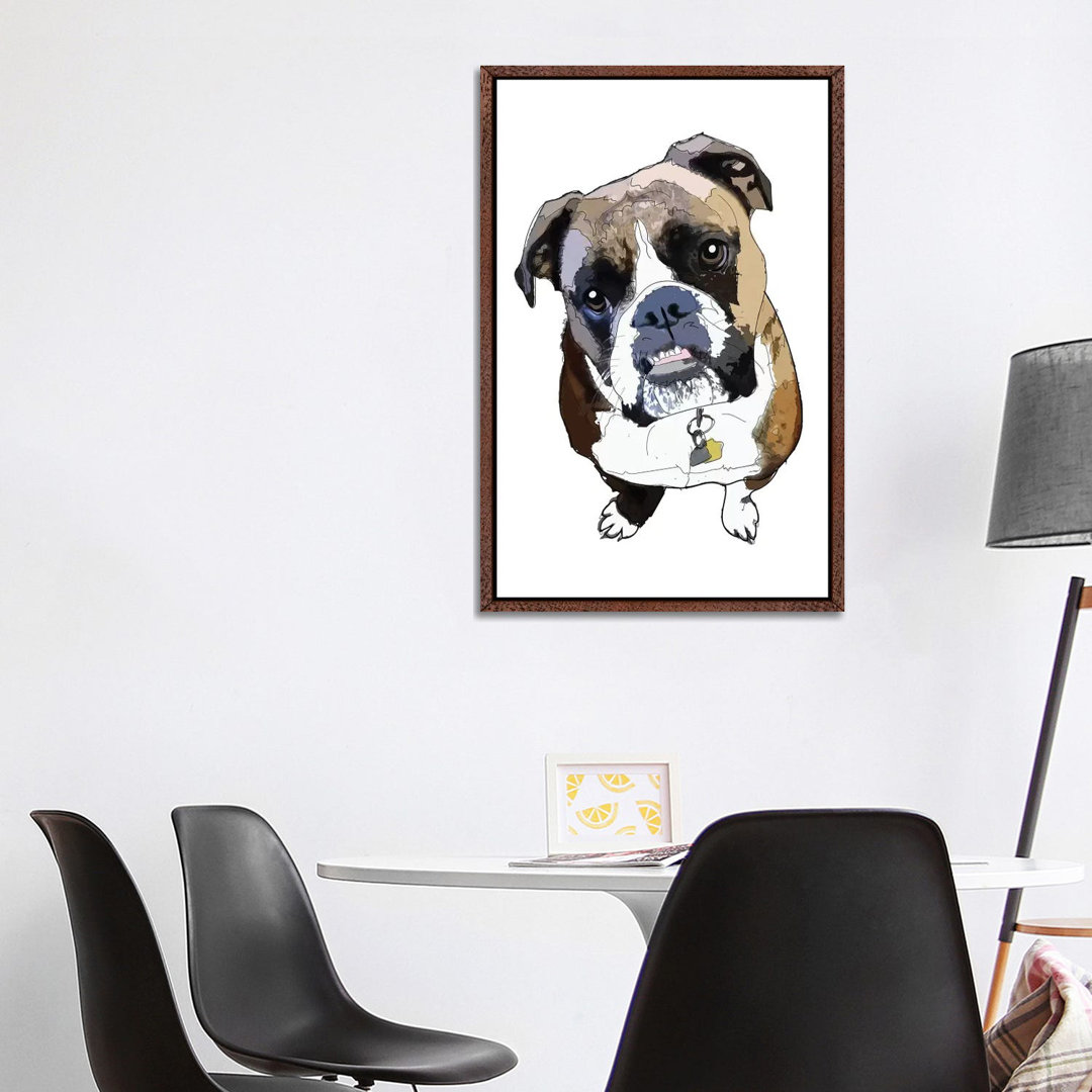 Boxer von Sketch And Paws - Galerie-verpackte Leinwand Giclée auf Leinwand