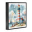 Art amusant de giclée du phare maritime par LSR Design Studio-975490043-975490020