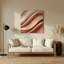 Gradient Abstract 73 Brown Metal Wall Art-418577737
