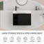 Meuble-lavabo 26 po avec lavabo en céramique - Porte à fermeture en douceur-66224909
