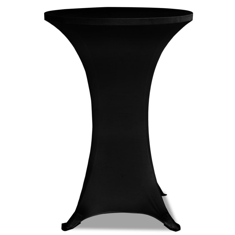 Table Cloth Set, 70cm diameter, Black