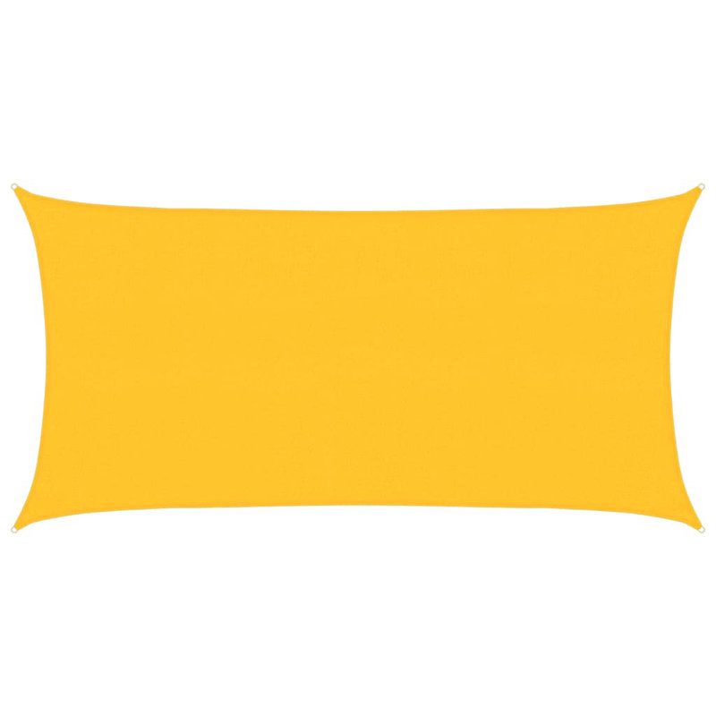 Shasta 2.5m x 5m Rectangular Shade Sail, Yellow