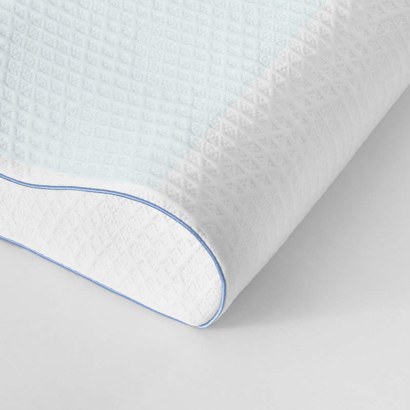 Ultra Firm White Memory Foam Cooling Gel Neck Pillow