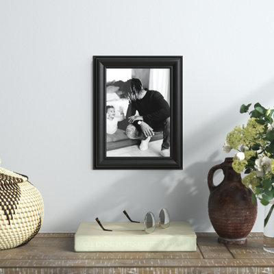Kimmons Mystic Satin Black Beveled Picture Frame