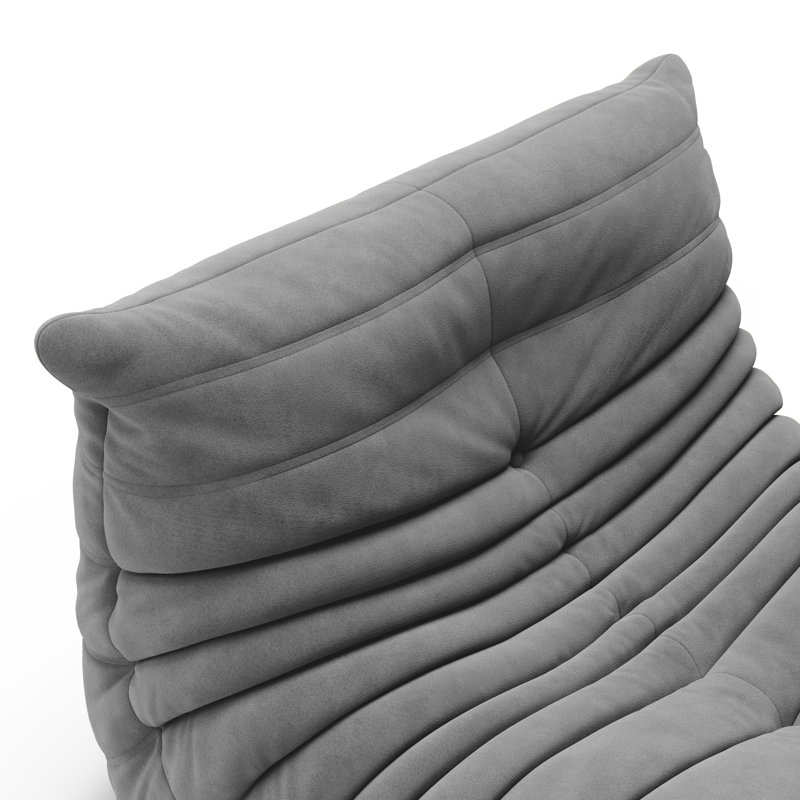 Danial Armless Bean Bag Lounger - Mid Century Chair