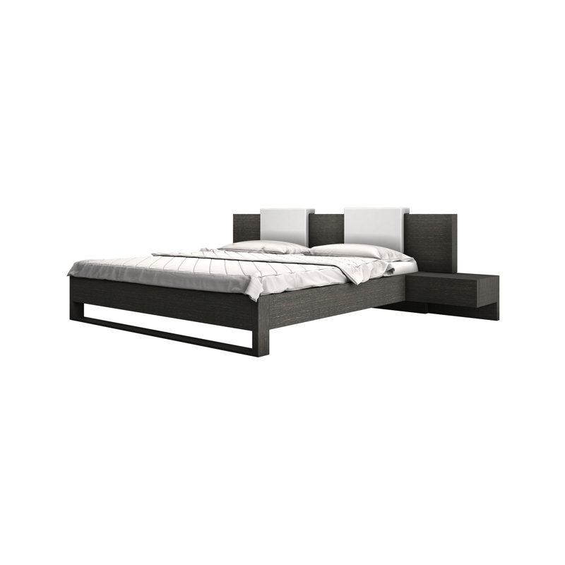 Platform Storage Bed, Queen, Walnut