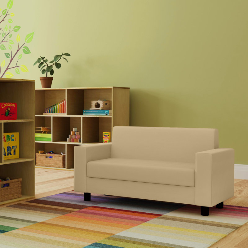 SoftScape Inspired Playtime Kids Classic Sofa, Beige
