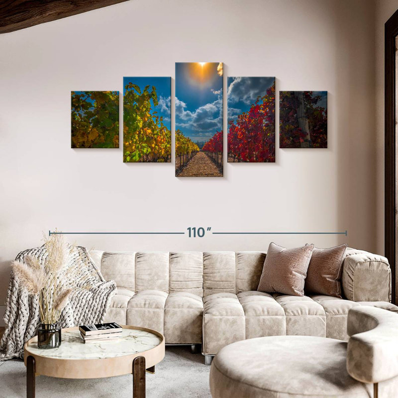 Vineyard, 42" H x 92" W