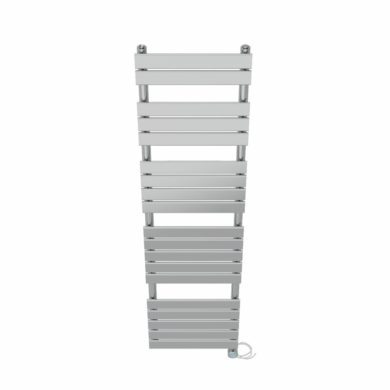 Flat Panel Towel Rail Heated Towel Rails, Chrome, 180cm H x 45cm W x 6.2cm D