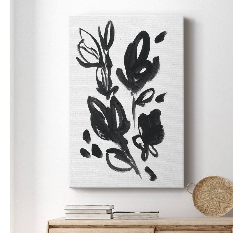 Cameo Bloom I - peinture sur toile tendue, H 18 po x l 12 po x P 1 po