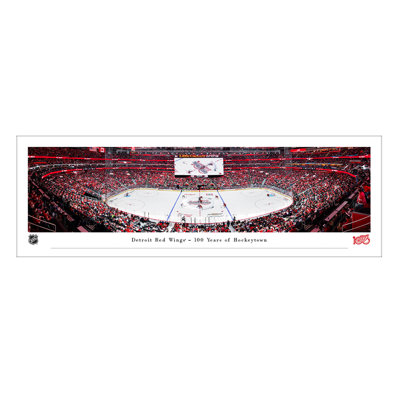 Detroit Red Wings, Centennial Season Face-Off - Unframed