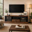 StoneCreek 4 Pieces Fir Living Room Table Set, Solid Fir Wood, Includes 65 inch TV Stand, Coffee Table& Two End Tables