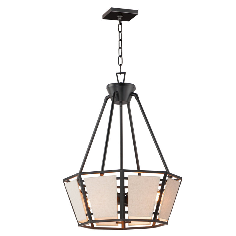 Alvon 4 - Light Dimmable Drum Chandelier