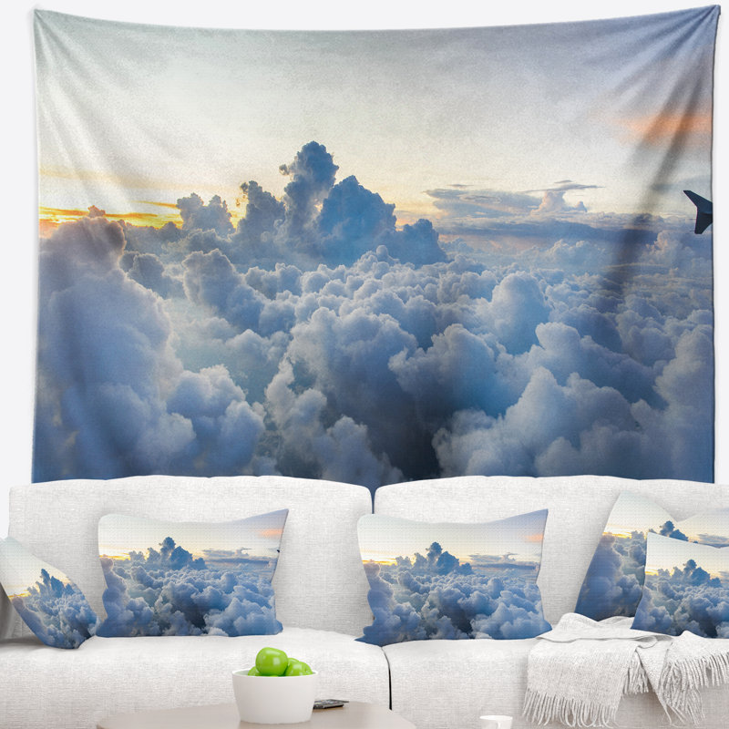 Tapisserie bleu ciel lights, H 50 po x l 60 po