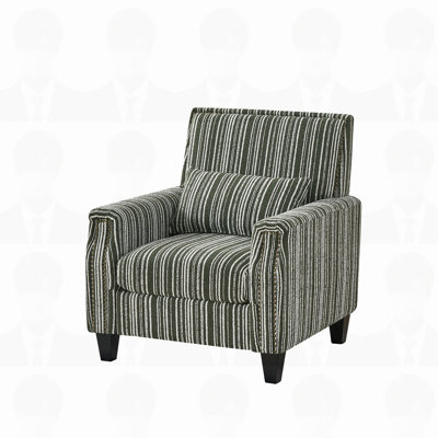 Nailhead Trim Comfy Upholstered Armchair