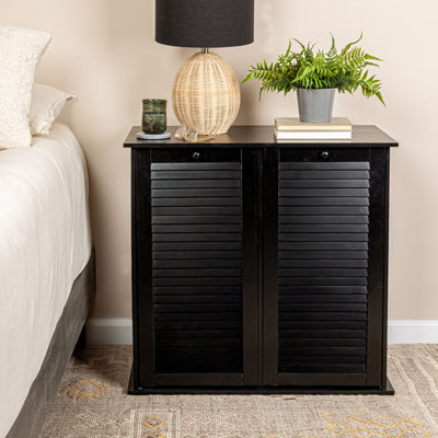 Tilt-out Cabinet Laundry Sorter with Shutter Front